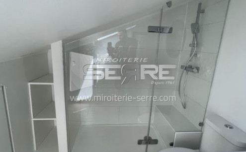 Porte de douche sur-mesure en verre à CANNES (06)
